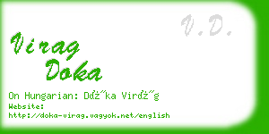 virag doka business card